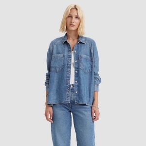 Levi's Women's Harrison Raglan Shirt - In Patches, Large